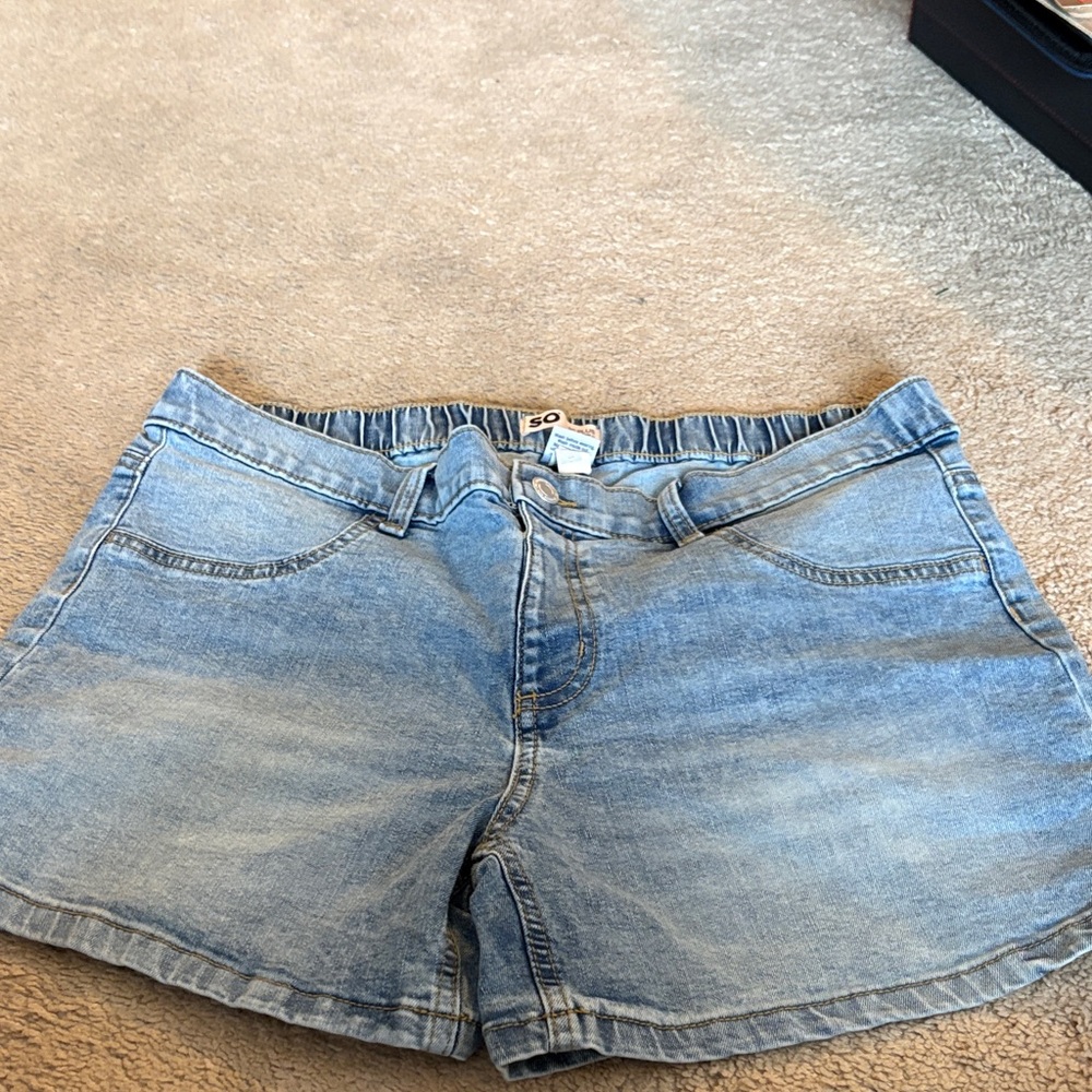 Light Blue Denim Shorts